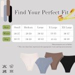 Ziboola Women's High Waisted Cotton Cheeky Panties