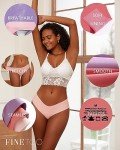 FINETOO Women’s Seamless No Show Briefs 5 Pack