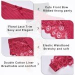 High Waisted Lace Thong Underwear - 6 Pack