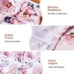 High Waisted Seamless Plus Size Floral Panties 5 Pack