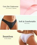 Knowyou Women's Cute Cotton Cheeky Panties 10-Pack