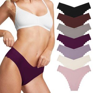 Levao Women's Seamless Cheeky Hipster Bikini Panties
