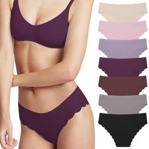 Levao Women's No-Show Ice Silk Bikini Panties