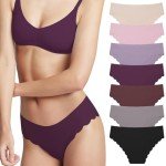 Levao Women's No-Show Ice Silk Bikini Panties