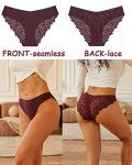 6-Pack Women's Lace Invisible Bikini Underwear Set