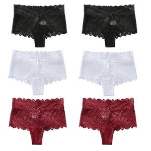 Cinvik Cheeky Lace Booty Shorts for Women 2XL