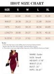 ihot Wedding Party Dresses for Women 3/4 Sleeve Wrap V Neck Ruched Bodycon Christmas Dress Elegant Semi Formal Dinner Out Bridesmaids Birthday Night Club Dress Wine Red Medium