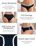Avidlove Women's Black Cotton Cheeky Briefs Pack