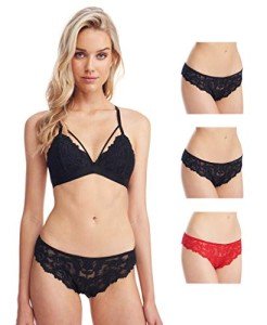 Jenny Jen Allie 3-Pack Lace Bikini Panties