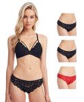 Jenny Jen Allie 3-Pack Lace Bikini Panties