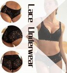 Cinvik Women's High Waisted Lace Cheeky Panties