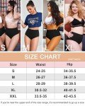 ASIMOON High Waisted Tummy Control Bikini Panties - 5 Pack