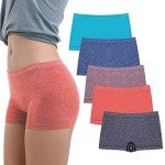 5 Pack of Women's Seamless Boyshorts Underwear