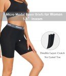 Wirarpa Women's High-Waisted Boxer Briefs - 4 Pack
