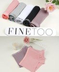 FINETOO Women's Cotton Boyshort Underwear 5-Pack