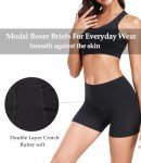 Wirarpa Women's Modal Boxer Briefs - Black