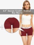Molasus 4.5" Inseam Women's Cotton Boxer Briefs Pack