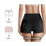 High-Waisted Cotton Boyshorts for Women - 4 Pack