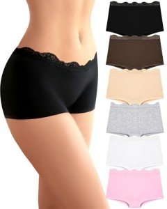 Under the Sea Women's Lace Boyshorts 6 Pack