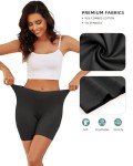 Comfortable High-Waisted Boyshorts - 4 Pack Black