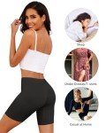 Comfortable High-Waisted Boyshorts - 4 Pack Black