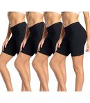 Wirarpa Women's Cotton Boy Shorts Plus Size 4 Pack