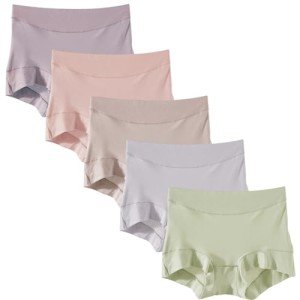 Ayshie Women's 5-Pack Comfort Microfiber Boyshorts