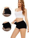 Molasus Women's High Waisted Seamless Boy Shorts - 5 Pack