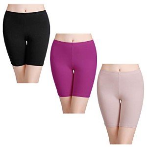 Wirarpa Women's Cotton Boy Shorts - 3 Pack