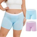 INNERSY Plus Size Modal Boxer Briefs 2-Pack