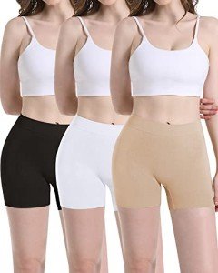 3 Pack Women's Seamless Slip Shorts Boyshorts