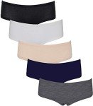 Emprella Women’s Ultra-Soft Cotton Boyshorts - 5-Pack