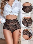 Avidlove Plus Size Lace High Waist Boyshorts