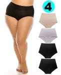 Bamboo Modal Boyshort Briefs for Women, S-3X