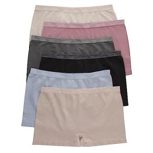 Hanes Women's Boy Short Panties, Assorted, XL