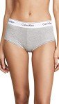 Calvin Klein Women's Cotton Boyshorts, Grey Heather, XS