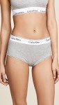 Calvin Klein Women's Cotton Boyshorts, Grey Heather, XS