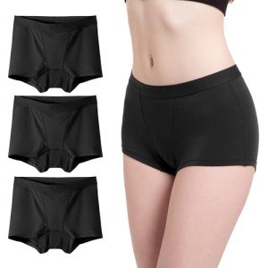 Comfortable Bamboo Rayon Women's Boyshorts 3 Pack