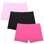 Ekouaer Women's Soft Seamless Boyshort Panties 3-Pack
