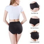 Wirarpa Women's High Waist Comfort Stretch Briefs 4 Pack