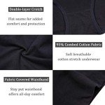 Wirarpa Women's High Waist Comfort Stretch Briefs 4 Pack