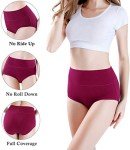 Wirarpa Women's High Waist Soft Briefs 4 Pack
