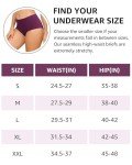 Levao Women’s High Waist No-Show Briefs Multipack