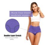Forllori Women's Cotton High Waist Briefs - 5 Pack