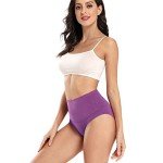 Wirarpa Women's High Waist Cotton Briefs - 4 Pack