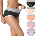 POKARLA Women's Soft High Waist Cotton Briefs