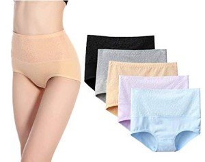 Kinyanco 5-Pack Women's High Waist Control Panties