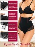 High Waist Lace Tummy Control Thong Panty