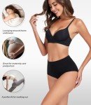 Wirapara Women's High Waist Cotton Briefs, 4 Pack