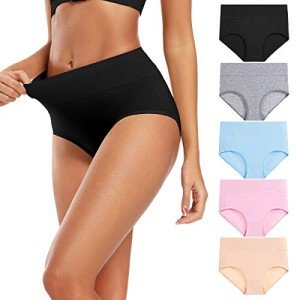 Molasus Women's High Waist Cotton Postpartum Underwear